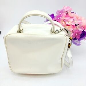 Gucci Vintage 100% Leather White Bag Purse